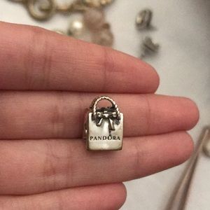 Silver Pandora Shopping Bag charm